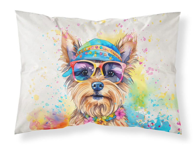 Yorkshire Terrier Hippie Dawg Standard Pillowcase