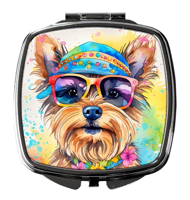 Yorkshire Terrier Hippie Dawg Compact Mirror