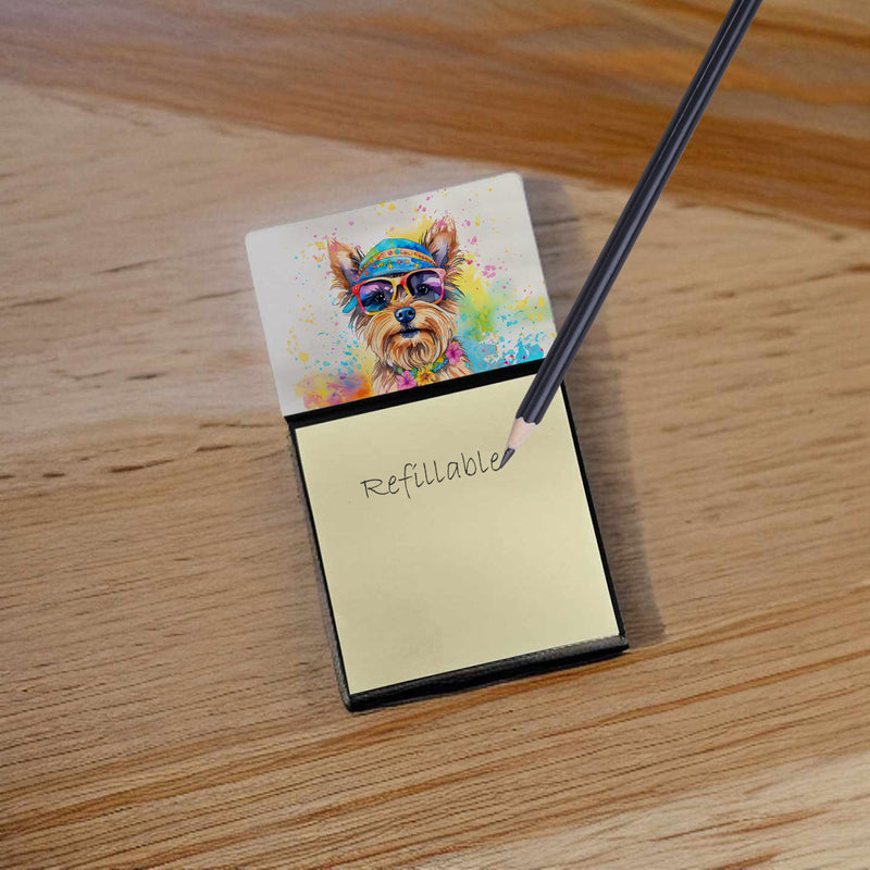 Yorkshire Terrier Hippie Dawg Sticky Note Holder