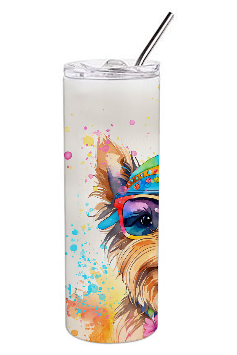 Yorkshire Terrier Hippie Dawg Stainless Steel Skinny Tumbler