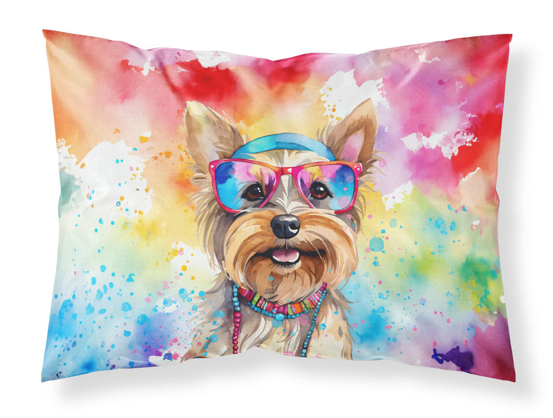 Yorkshire Terrier Hippie Dawg Standard Pillowcase