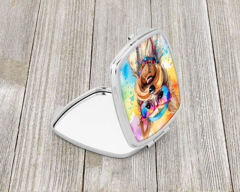 Yorkshire Terrier Hippie Dawg Compact Mirror