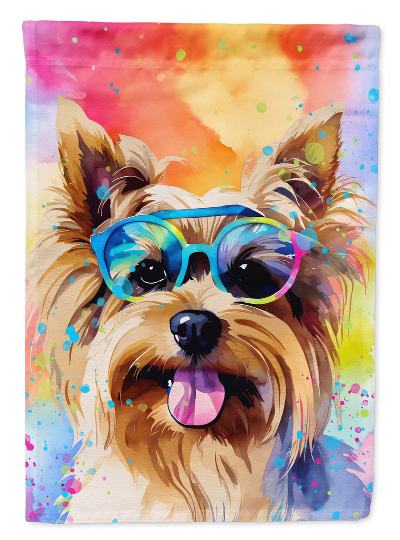 Yorkshire Terrier Hippie Dawg House Flag