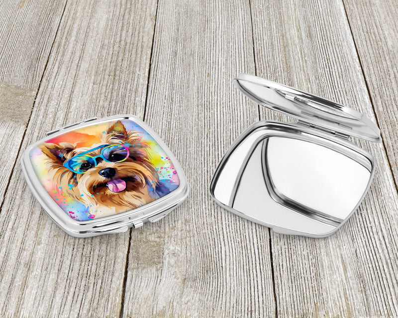 Yorkshire Terrier Hippie Dawg Compact Mirror