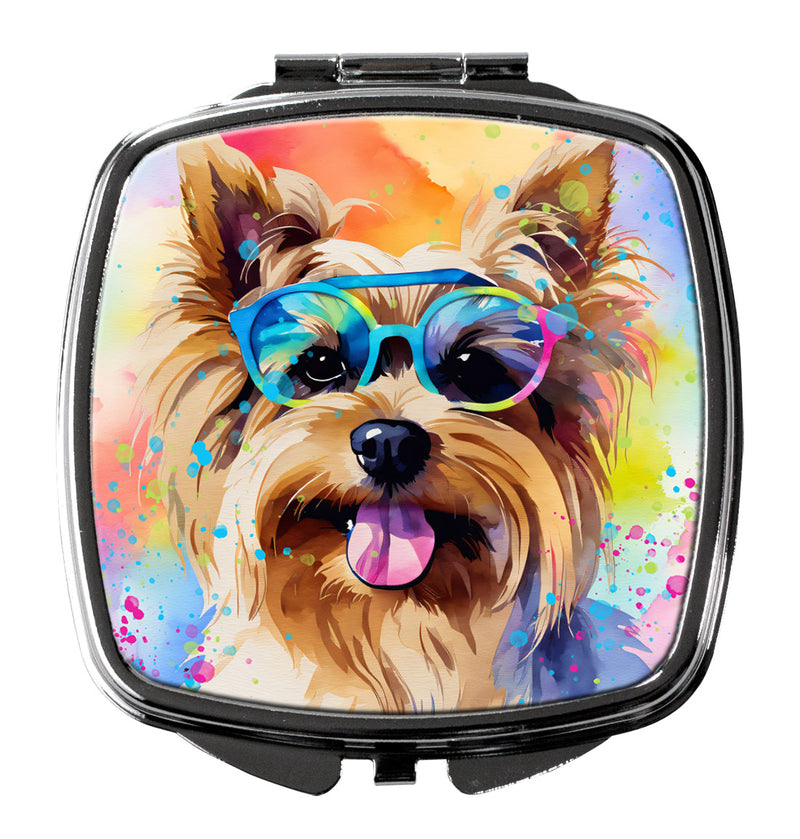 Yorkshire Terrier Hippie Dawg Compact Mirror