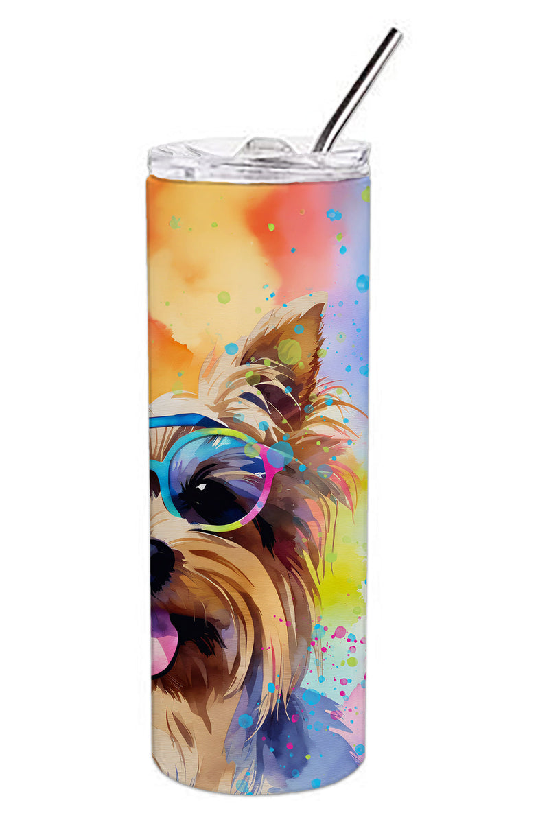 Yorkshire Terrier Hippie Dawg Stainless Steel Skinny Tumbler