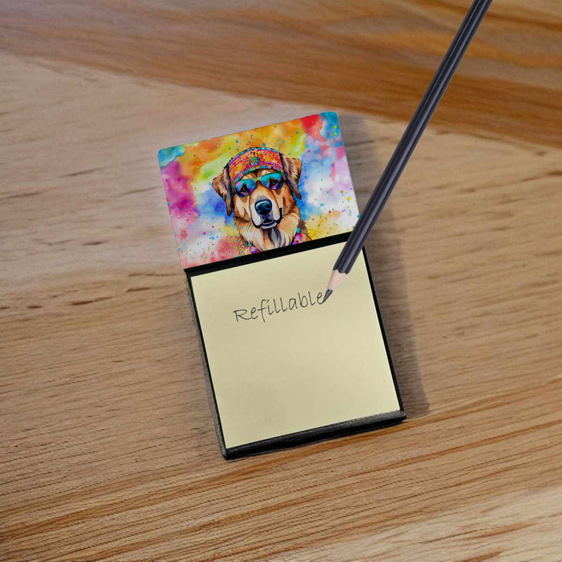 Hippie Dawg Sticky Note Holder- Refiilable Desk Accessory Note Pad