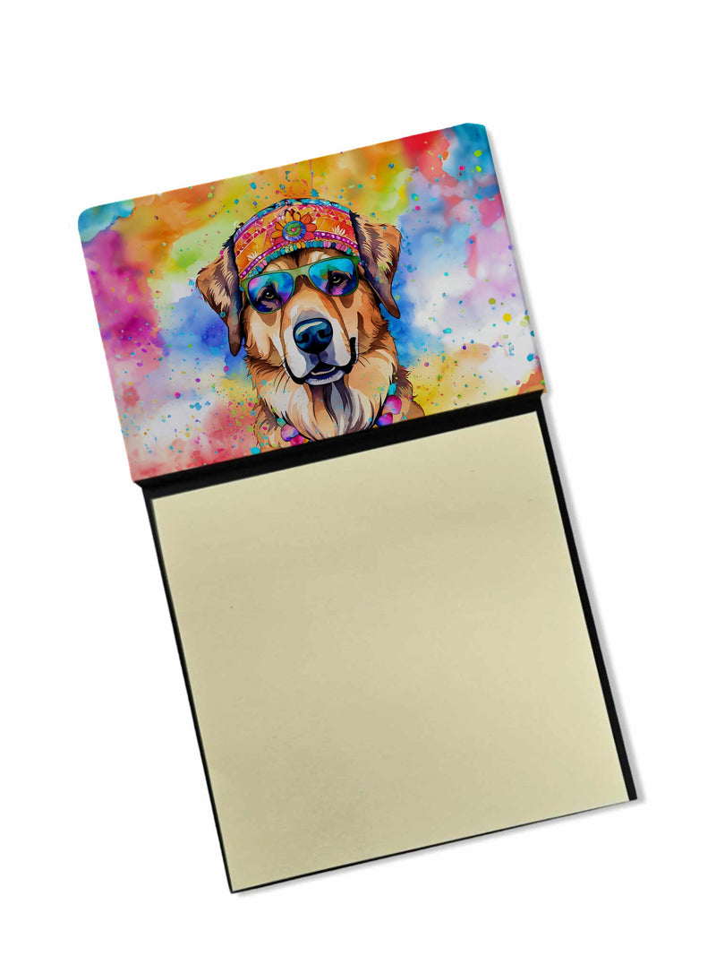 Hippie Dawg Sticky Note Holder- Refiilable Desk Accessory Note Pad