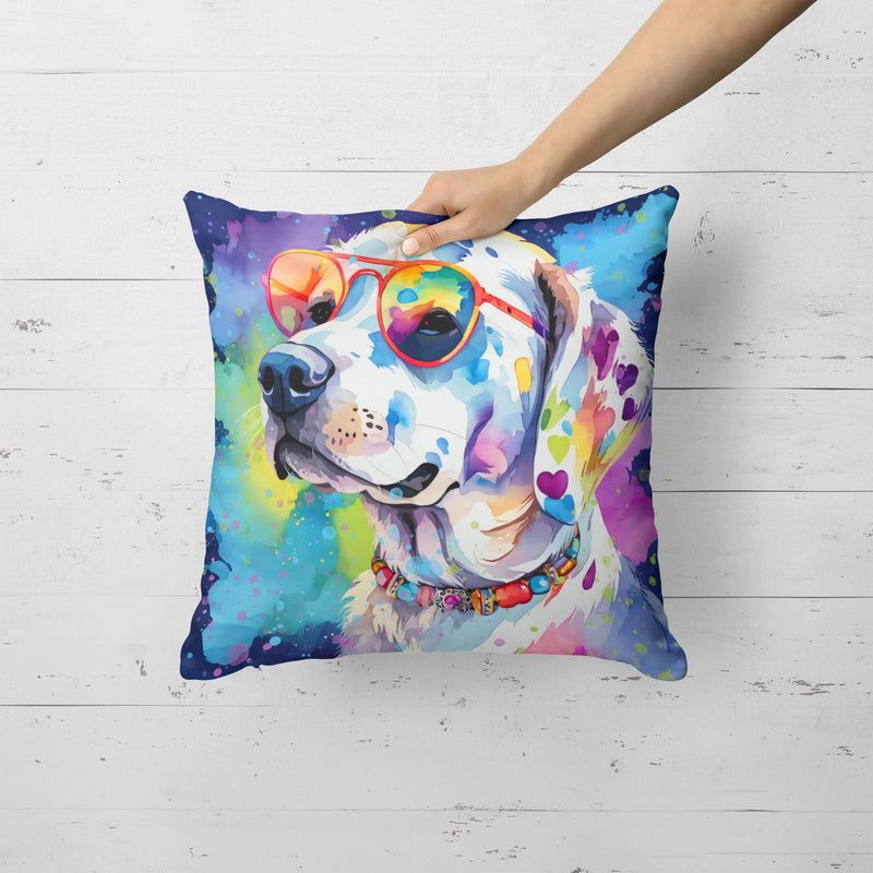 Hippie Dawg Fabric Decorative Pillow