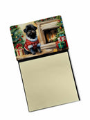 Affenpinscher Cozy Christmas Sticky Note Holder- Refiilable Desk Accessory Note Pad