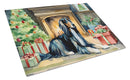 Afghan Hound Cozy Christmas Glass Cutting Boards – Durable, Decorative Kitchen Art Large