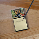 Afghan Hound Cozy Christmas Sticky Note Holder- Refiilable Desk Accessory Note Pad