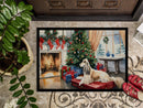 Afghan Hound Cozy Christmas Doormat - Large 24x36 – Indoor/Outdoor Floor Mat with Artistic Flair
