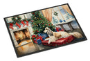 Afghan Hound Cozy Christmas Doormat - Large 24x36 – Indoor/Outdoor Floor Mat with Artistic Flair
