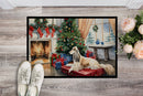 Afghan Hound Cozy Christmas Doormat - 18X27 Indoor / Outdoor Rug | Made in USA