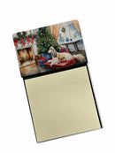 Afghan Hound Cozy Christmas Sticky Note Holder- Refiilable Desk Accessory Note Pad