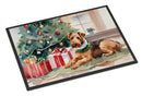 Airedale Terrier Cozy Christmas Doormat - Large 24x36 – Indoor/Outdoor Floor Mat with Artistic Flair