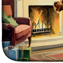 Airedale Terrier Cozy Christmas Dish Drying Mat