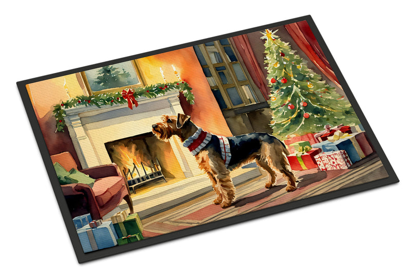 Airedale Terrier Cozy Christmas Doormat