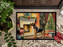Airedale Terrier Cozy Christmas Doormat - 18X27 Indoor / Outdoor Rug | Made in USA