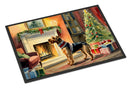 Airedale Terrier Cozy Christmas Doormat - 18X27 Indoor / Outdoor Rug | Made in USA