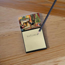 Airedale Terrier Cozy Christmas Sticky Note Holder- Refiilable Desk Accessory Note Pad