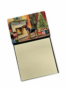 Airedale Terrier Cozy Christmas Sticky Note Holder- Refiilable Desk Accessory Note Pad