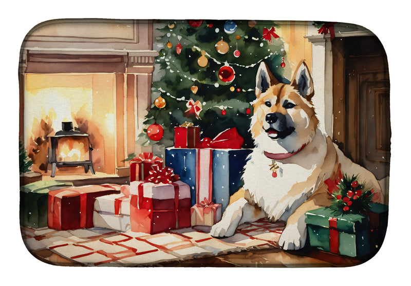 Akita Cozy Christmas Dish Drying Mat