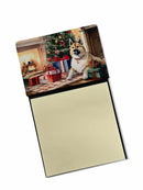 Akita Cozy Christmas Sticky Note Holder- Refiilable Desk Accessory Note Pad