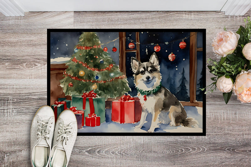 Alaskan Klee Kai Cozy Christmas Doormat - Large 24x36 – Indoor/Outdoor Floor Mat with Artistic Flair