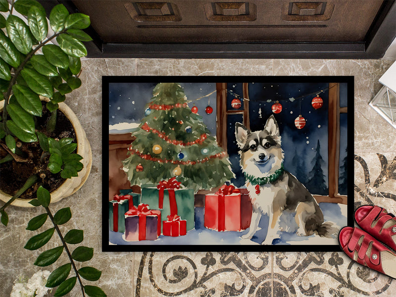 Alaskan Klee Kai Cozy Christmas Doormat - Large 24x36 – Indoor/Outdoor Floor Mat with Artistic Flair