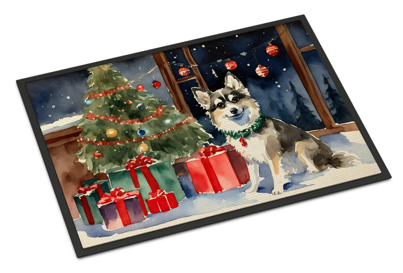 Alaskan Klee Kai Cozy Christmas Doormat - Large 24x36 – Indoor/Outdoor Floor Mat with Artistic Flair