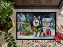Alaskan Malamute Cozy Christmas Doormat - 18X27 Indoor / Outdoor Rug | Made in USA