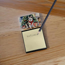 Alaskan Malamute Cozy Christmas Sticky Note Holder- Refiilable Desk Accessory Note Pad