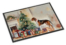 American English Coonhound Cozy Christmas Doormat - Large 24x36 – Indoor/Outdoor Floor Mat with Artistic Flair
