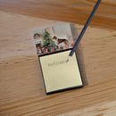 American English Coonhound Cozy Christmas Sticky Note Holder- Refiilable Desk Accessory Note Pad