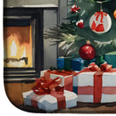 American Eskimo Cozy Christmas Dish Drying Mat
