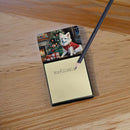 American Eskimo Cozy Christmas Sticky Note Holder- Refiilable Desk Accessory Note Pad