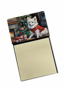 American Eskimo Cozy Christmas Sticky Note Holder- Refiilable Desk Accessory Note Pad