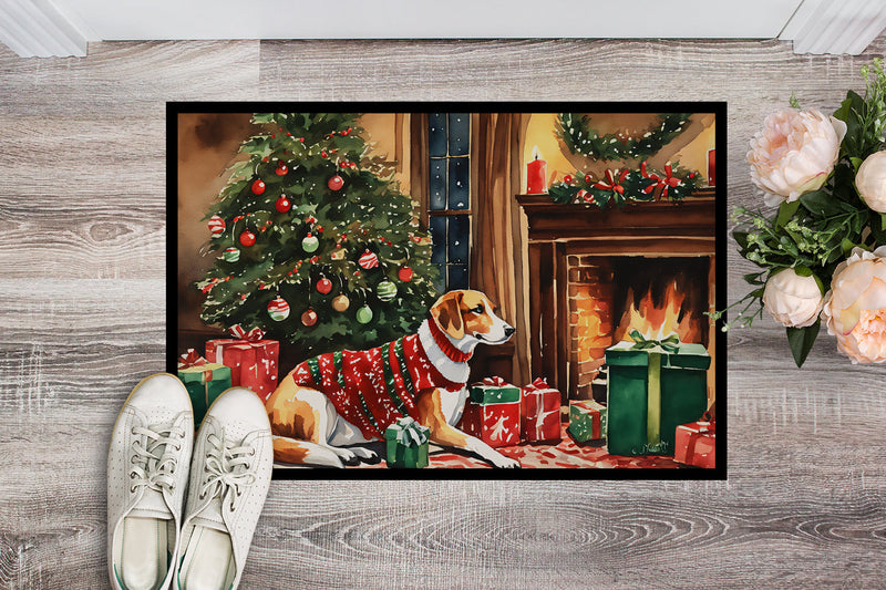 American Foxhound Cozy Christmas Doormat - Large 24x36 – Indoor/Outdoor Floor Mat with Artistic Flair