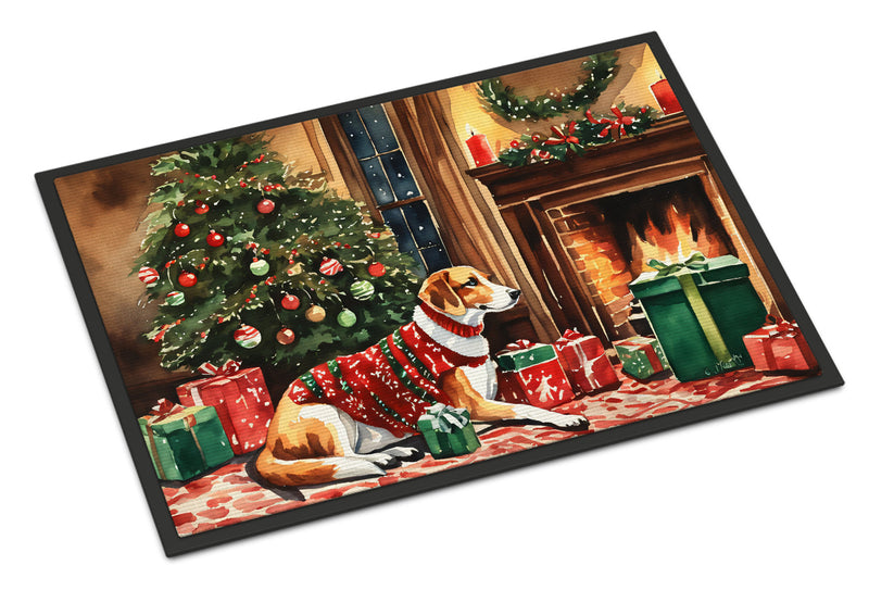 American Foxhound Cozy Christmas Doormat - Large 24x36 – Indoor/Outdoor Floor Mat with Artistic Flair