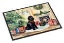 Black Russian Terrier Cozy Christmas Doormat - Large 24x36 – Indoor/Outdoor Floor Mat with Artistic Flair