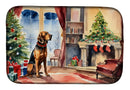 Bloodhound Cozy Christmas Dish Drying Mat