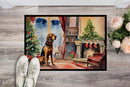 Bloodhound Cozy Christmas Doormat - Large 24x36 – Indoor/Outdoor Floor Mat with Artistic Flair