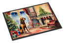 Bloodhound Cozy Christmas Doormat - Large 24x36 – Indoor/Outdoor Floor Mat with Artistic Flair