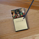 Border Terrier Cozy Christmas Sticky Note Holder- Refiilable Desk Accessory Note Pad