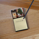 Borzoi Cozy Christmas Sticky Note Holder- Refiilable Desk Accessory Note Pad