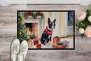Boston Terrier Cozy Christmas Doormat - Large 24x36 – Indoor/Outdoor Floor Mat with Artistic Flair