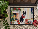 Boston Terrier Cozy Christmas Doormat - Large 24x36 – Indoor/Outdoor Floor Mat with Artistic Flair
