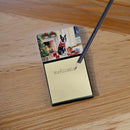 Boston Terrier Cozy Christmas Sticky Note Holder- Refiilable Desk Accessory Note Pad